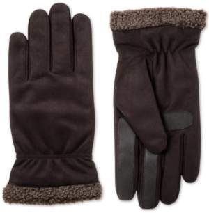 Isotoner Signature Men's Faux-Suede Gloves