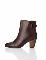 plum coloured ankle boots