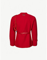 Thumbnail for your product : Pieces Uniques Anger mandarin-collar woven jacket