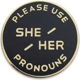 Thumbnail for your product : Gamut Pins Large She/Her Pin, Black