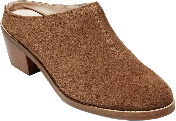 cole haan suede mules