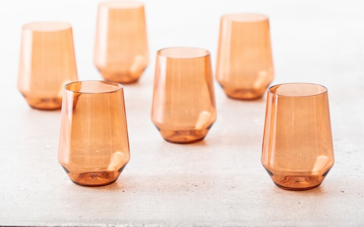 Fortessa Sole Outdoor Stemless Wine Glasses, 19oz - Set of 6