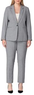 Tahari Arthur S. Levine Plaid Pant Suit