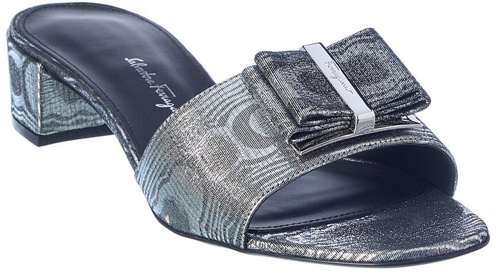 ferragamo silver sandals