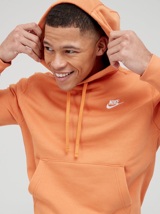 orange nike zip up