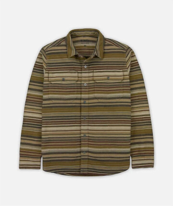 Jetty Men's Horizon Heavy Duty Flannel Top In Green