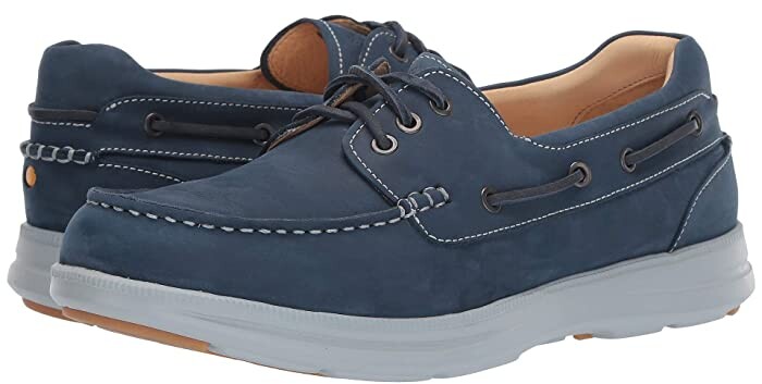 Blue Oiled Leather Men's Shoes | ShopStyle