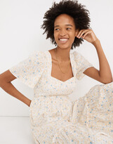 Thumbnail for your product : Madewell Flutter-Sleeve Tiered Maxi Dress in Folkmagic Floral