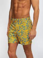 Thumbnail for your product : Frescobol Carioca Printed Swim Shorts - Mens - Orange