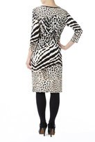 Thumbnail for your product : Wallis Animal Print 3/4 Sleeve Dress