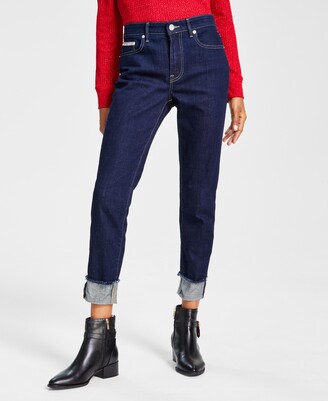 Tommy Hilfiger Women's Tribeca Th Flex Raw-Cuff Skinny Jeans - ShopStyle