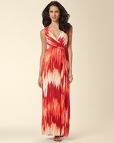 Thumbnail for your product : Soma Intimates Side Twist Maxi Dress Washed Ikat Ruby