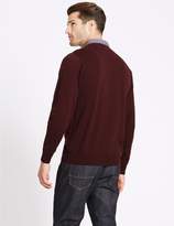 Thumbnail for your product : Marks and Spencer Pure Cotton Mock Shirt Jumper