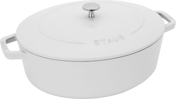 Staub StaubCastIron6.25-qtShallowOvalDutchOven-White