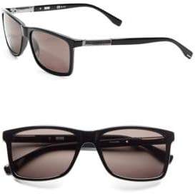 HUGO BOSS 57mm Rectangle Sunglasses