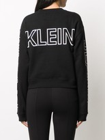 Thumbnail for your product : Calvin Klein Jeans Colour-Block Cropped Sweatshirt