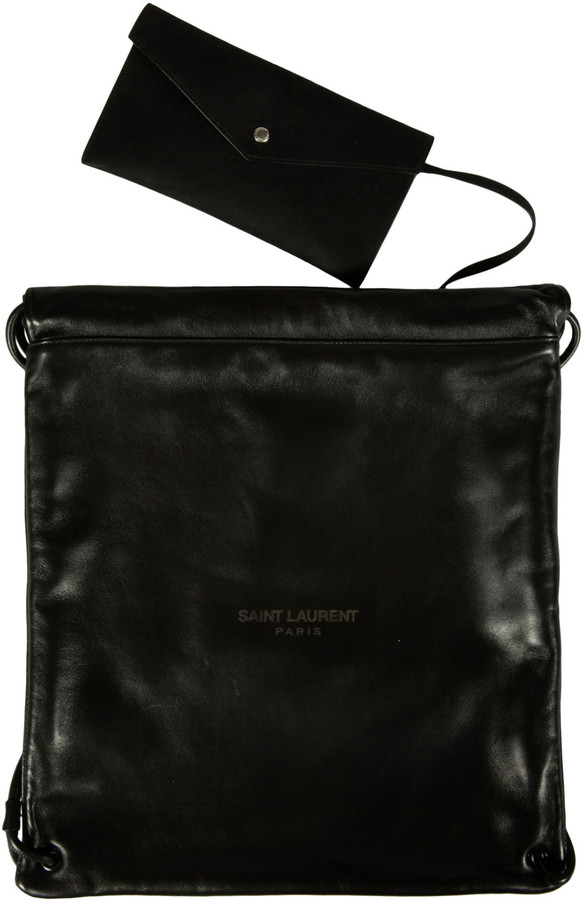 saint laurent drawstring backpack