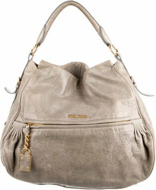 Miu Miu Leather Shoulder Bag ShopStyle