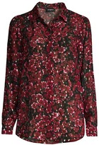 Thumbnail for your product : The Kooples Floral Metallic Shirt