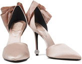 Thumbnail for your product : Roger Vivier Danza Crystal And Bow-embellished Satin Pumps