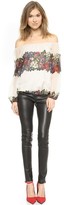 Thumbnail for your product : Alice + Olivia Alta Peasant Top