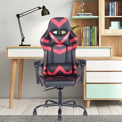 Inbox Zero Adjustable Reclining Ergonomic Faux Leather Swiveling PC