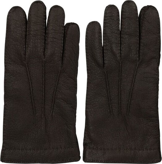 Restelli Hand-Stitched Peccary Gloves