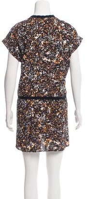 Maje Button-Up Mini Dress