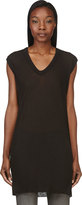 Thumbnail for your product : Rick Owens Black Overlong Sleeveless T-shirt