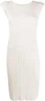 Thumbnail for your product : Pleats Please Issey Miyake Fitted Sleeveless Midi Dress