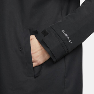 Nike Women's Sportswear Essential Storm-FIT Woven Parka Jacket in Black