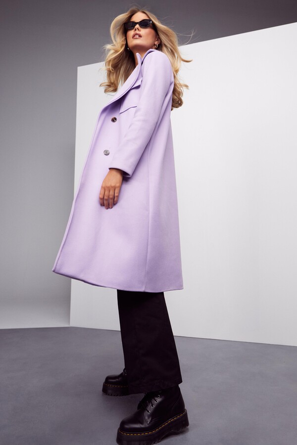 lilac long coat