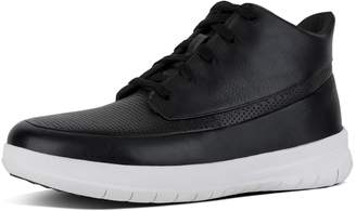 FitFlop SPORTY-POP Men's Perforated Leather High-Top Sneakers