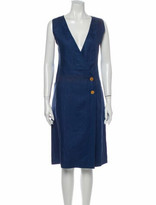 Thumbnail for your product : Hermes Vintage Midi Length Dress Blue