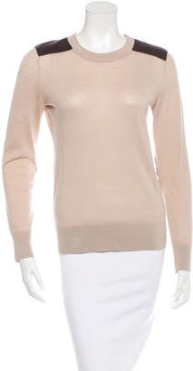 Kate Spade Wool Leather-Accented Sweater