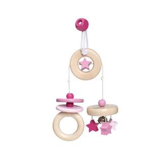 Selecta Travelling mobile in wood - Pink
