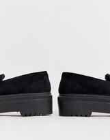 Thumbnail for your product : ASOS DESIGN Wide Fit Vamped chunky loafers