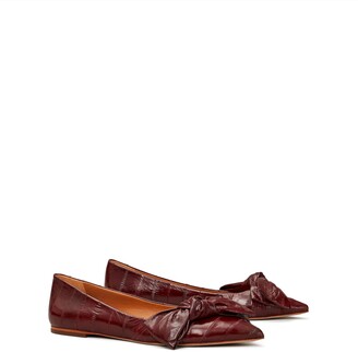 wine colored flats