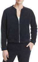 Thumbnail for your product : Andrew Marc Stripe-Trimmed Terry Bomber Jacket