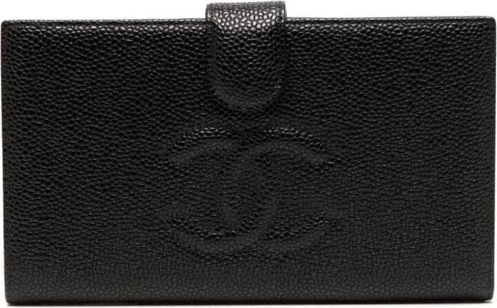 CHANEL Pre-Owned 2003 CC Stitch Flap Bifold Wallet - Farfetch
