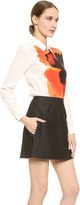 Thumbnail for your product : Victoria Beckham Victoria Button Up Combo Dress