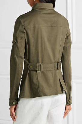 Veronica Beard Camp Cotton-blend Twill Jacket - Army green