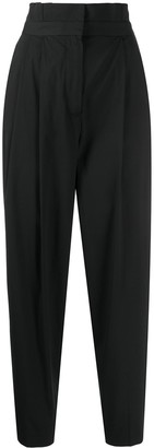 Pt01 High-Waisted Pleated Trousers