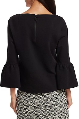 Akris Punto Bell-Sleeve Stretch Jersey Top