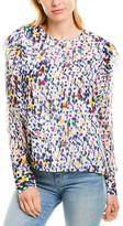 Thumbnail for your product : Derek Lam 10 Crosby Button Ruffle Top