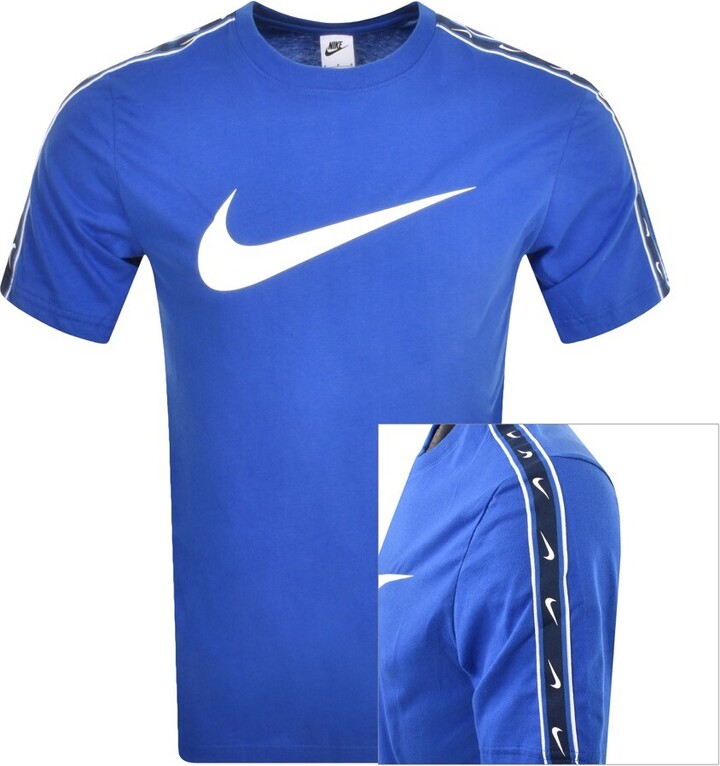 nike repeat t shirt blue