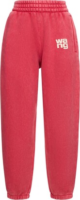 Womens Alexander Wang red Cotton Essential Sweatpants