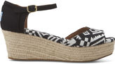 Thumbnail for your product : Toms Black Woven Women's Platform Wedges