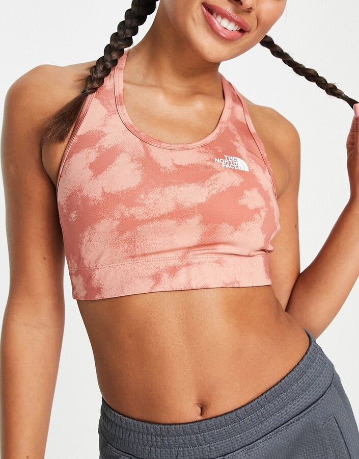 The North Face Training Bounce B Gone high support sports bra in white