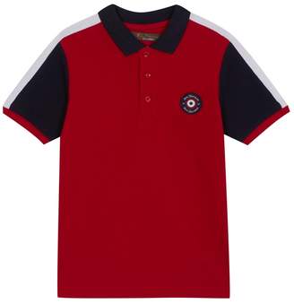 Ben Sherman - Boys' Red Textured Polo Shirt